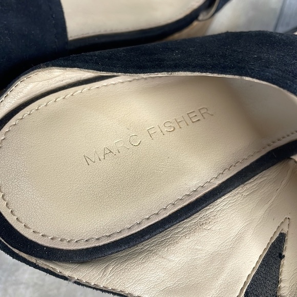 MARC Fisher‎ women’s black suede platform wedges. Size 10M. Good condition. - Picture 8 of 8